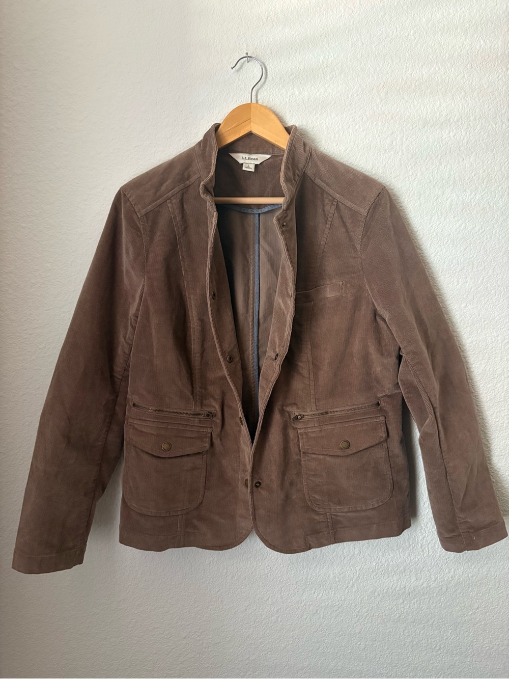 L.L. Bean Vintage Corduroy Brown Utility Jacket - Picture 8 of 10